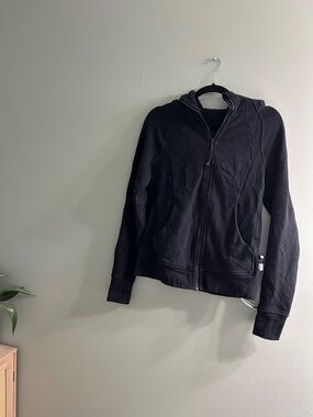 Lululemon black full zip scuba hoodie sweater